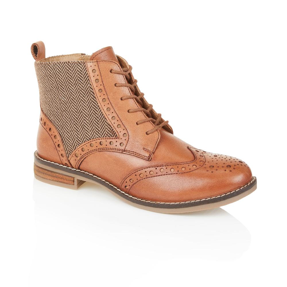 Silver Street London Leather Brogue Boots
