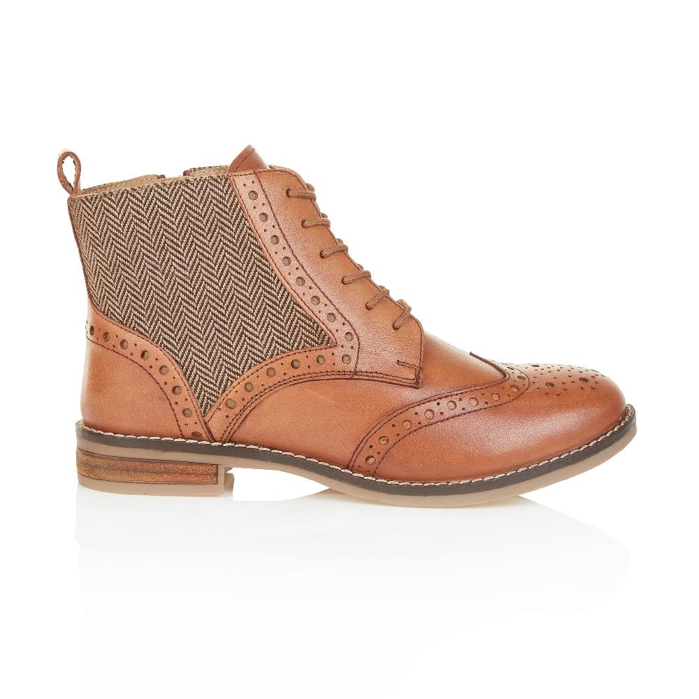 silver street london Leather Brogue Boots