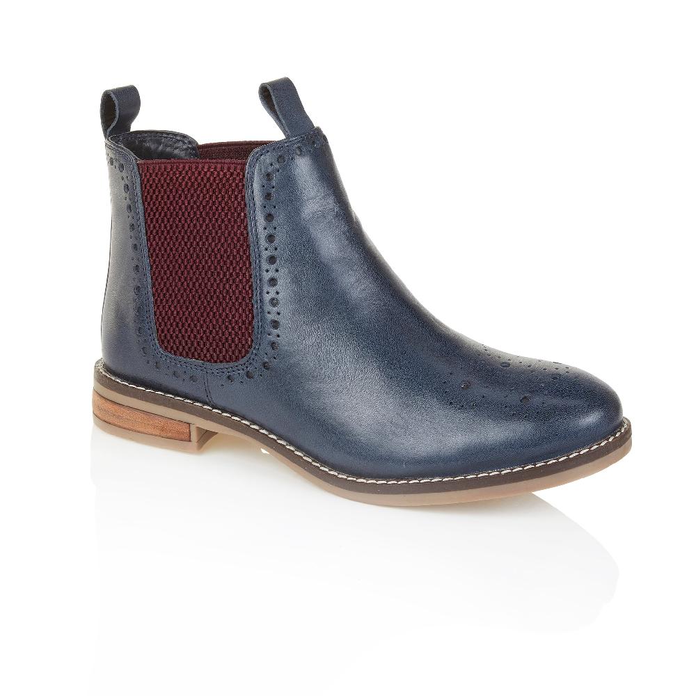 Silver Street London Leather Brogue Boots