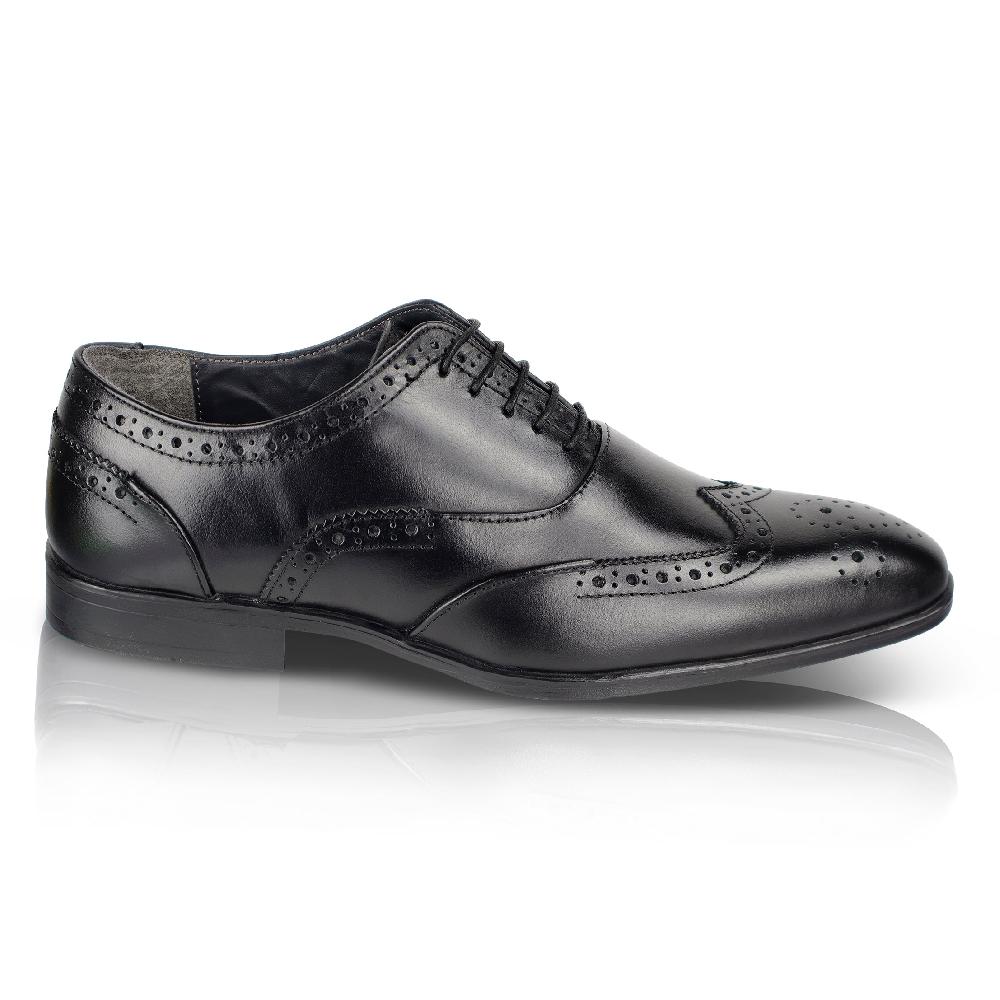 silver street london Leather Brogue Oxfords Shoes