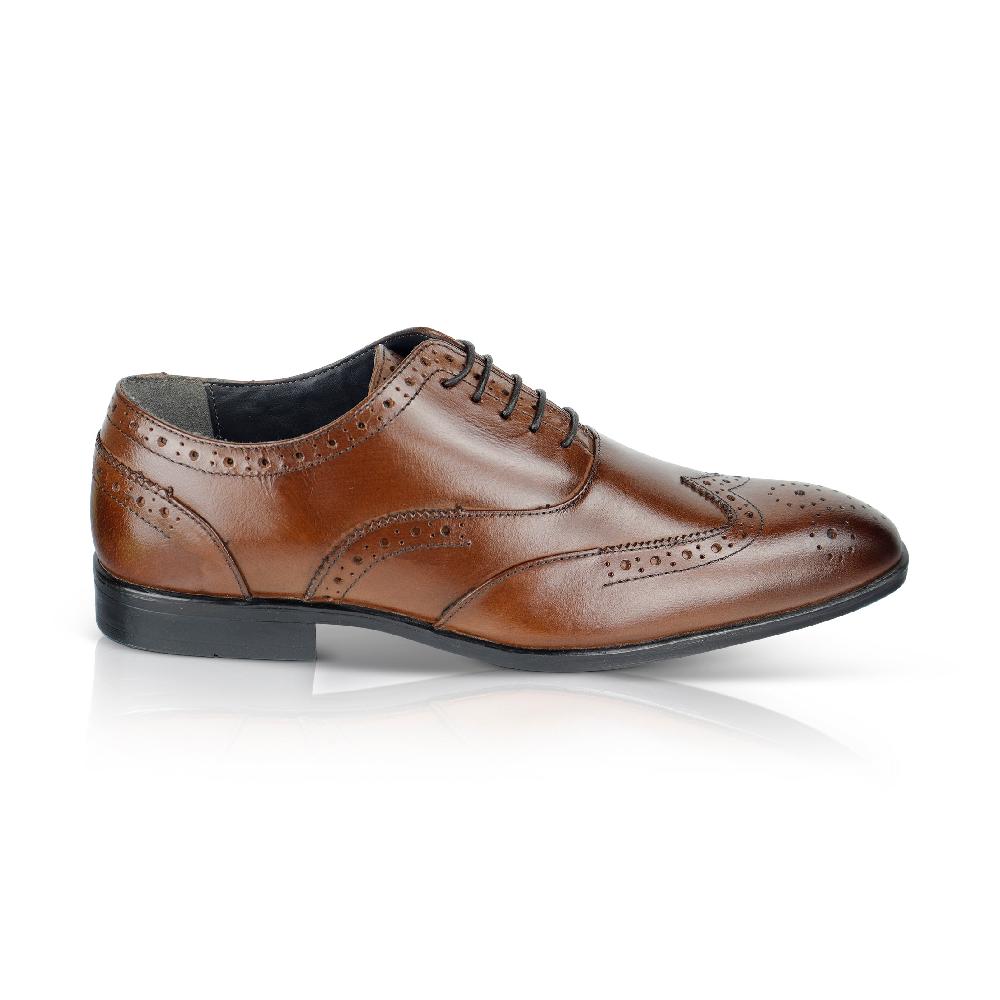silver street london Leather Brogue Oxfords Shoes