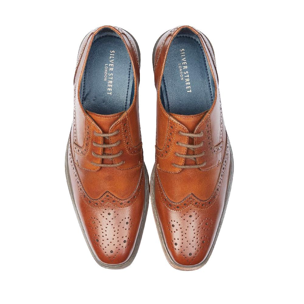 Silver Street London Leather Brogue Shoes