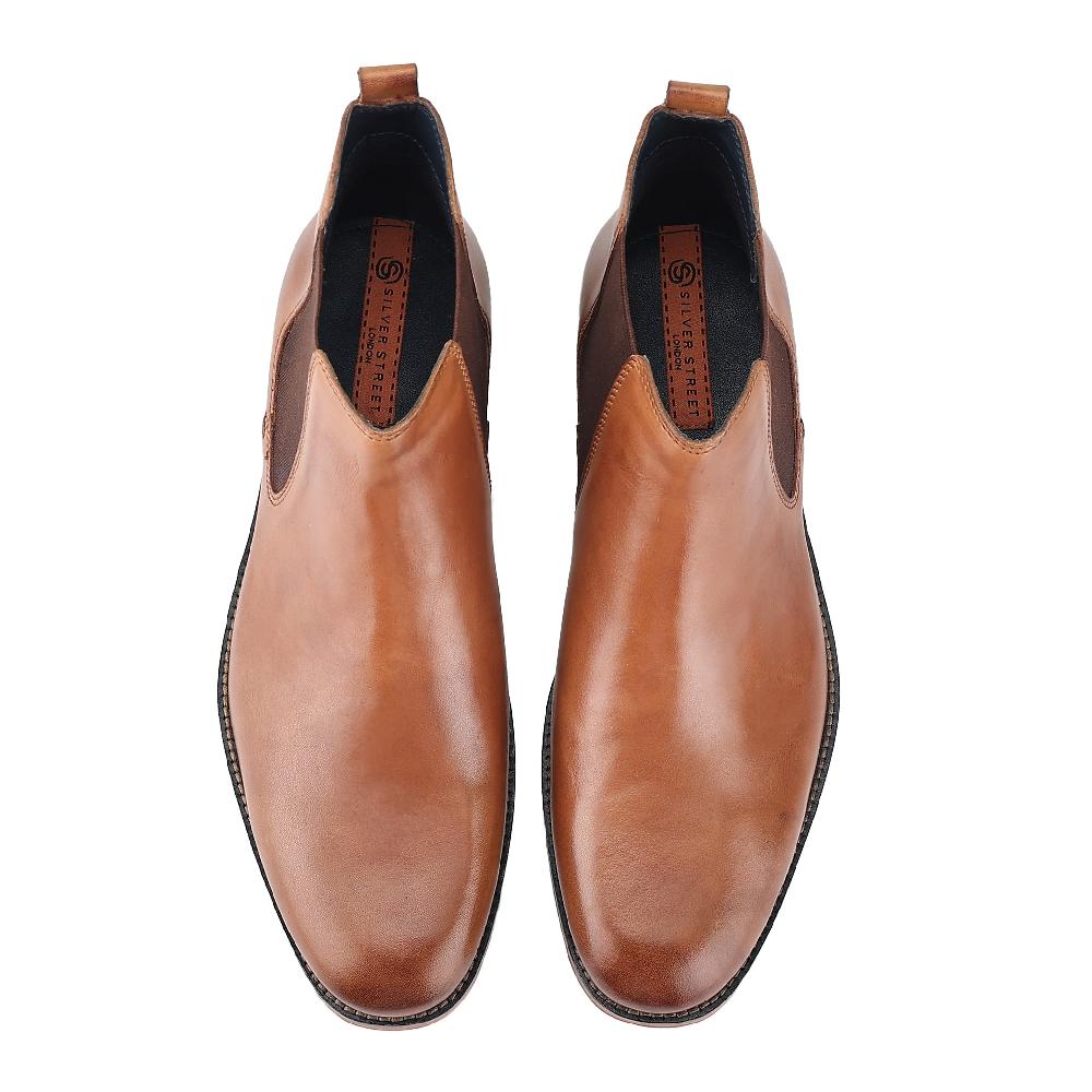 Silver Street London Leather Chelsea Boots