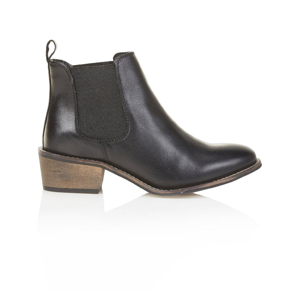 silver street london Leather Chelsea Boots