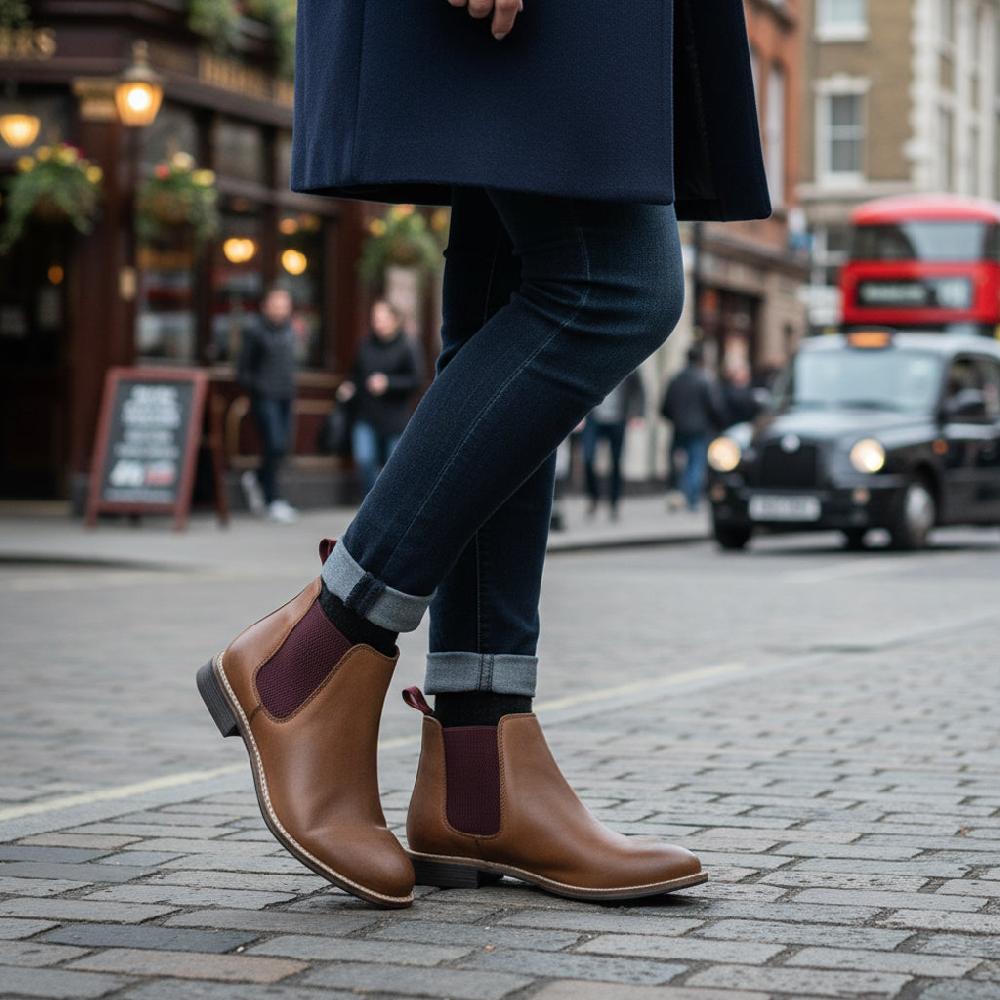 Silver Street London Leather Chelsea Boots