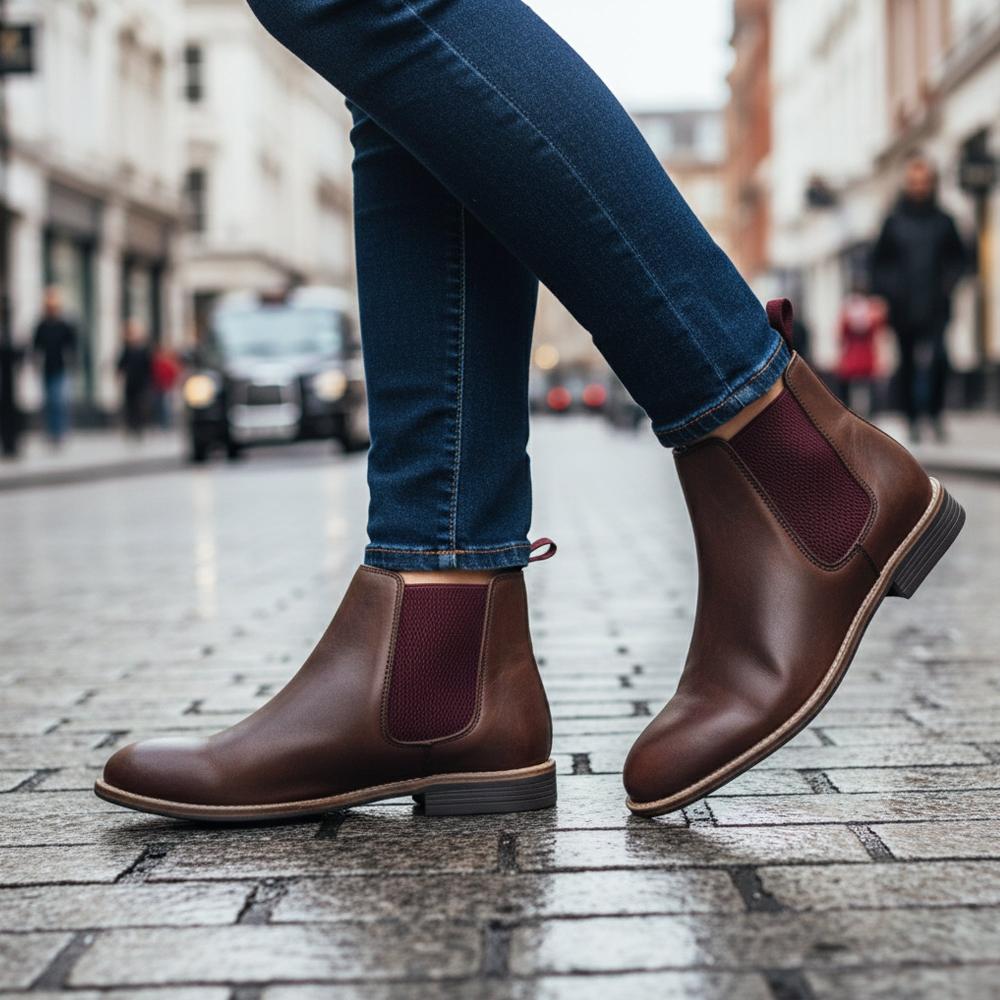 Silver Street London Leather Chelsea Boots