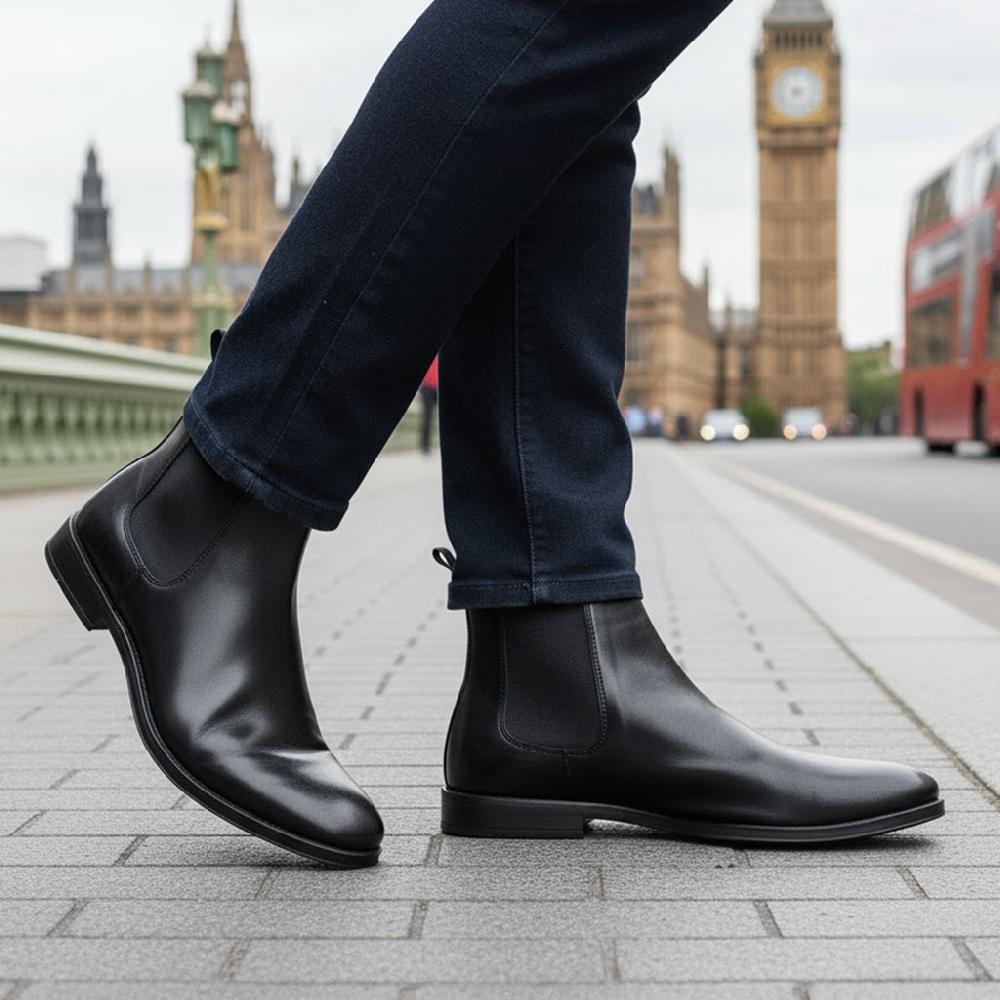 Silver Street London Leather Chelsea Boots