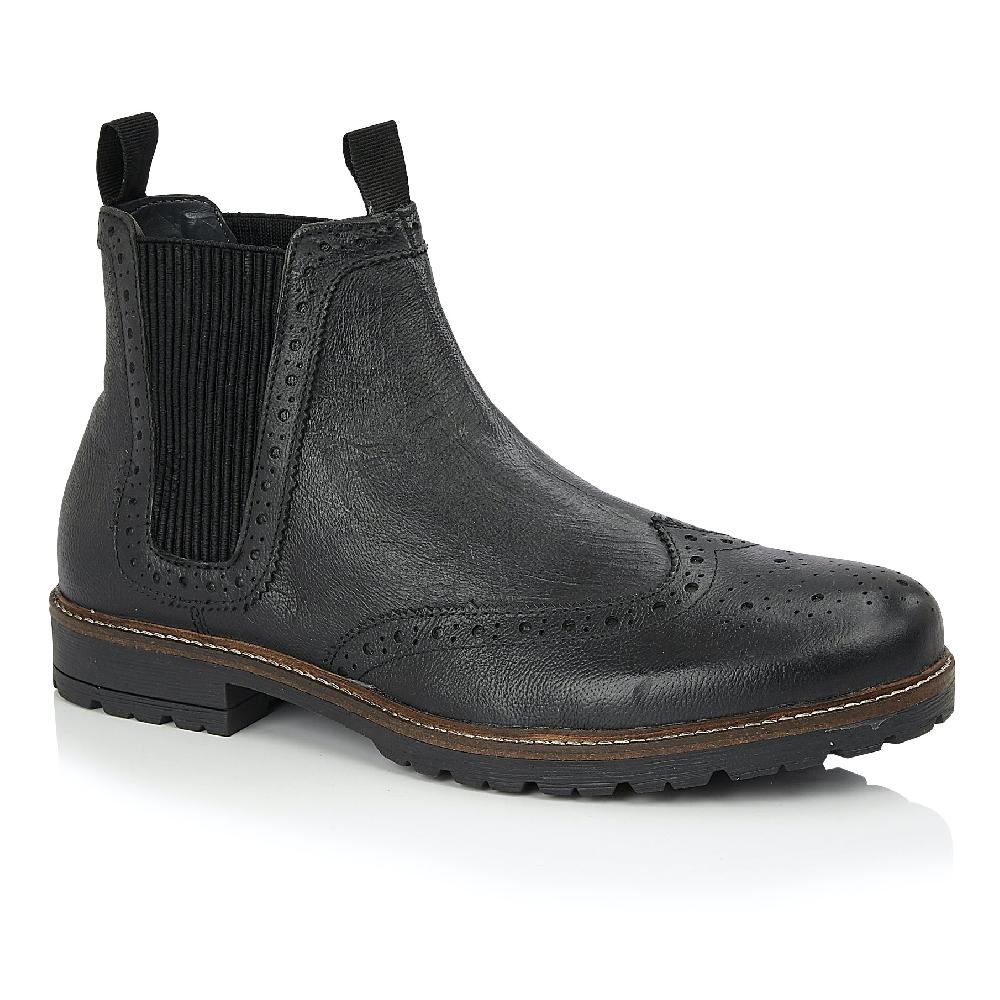 silver street london Leather Chelsea Boots