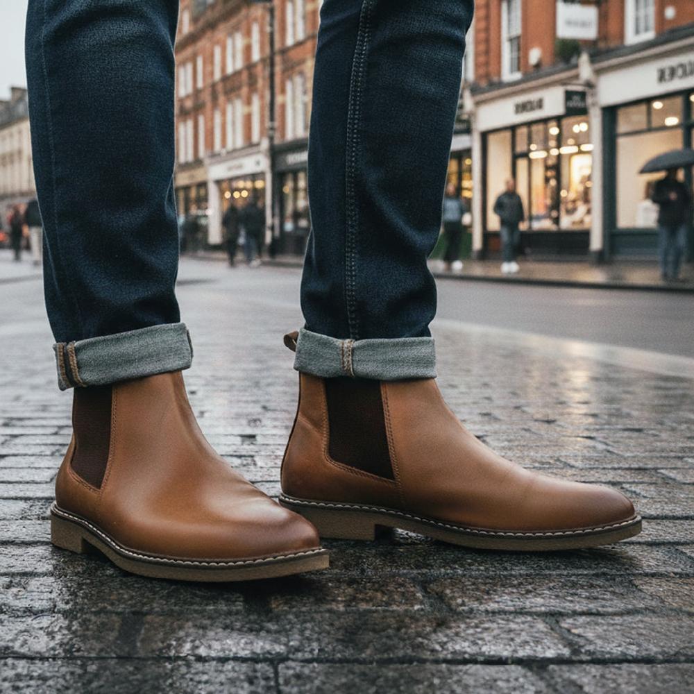 Silver Street London Leather Chelsea Boots