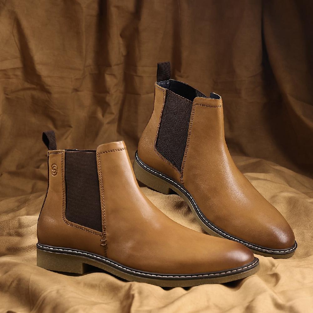 Silver Street London Leather Chelsea Boots