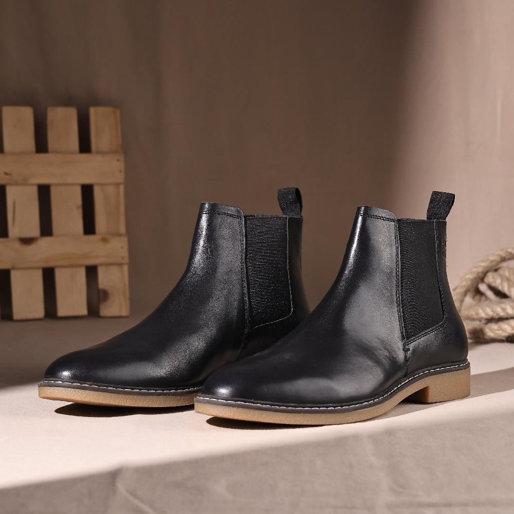 Silver Street London Leather Chelsea Boots