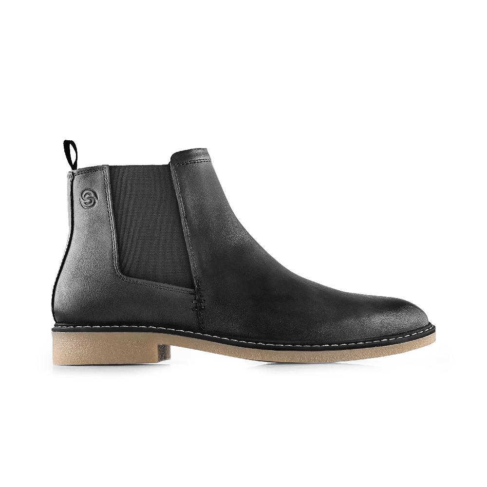 silver street london Leather Chelsea Boots
