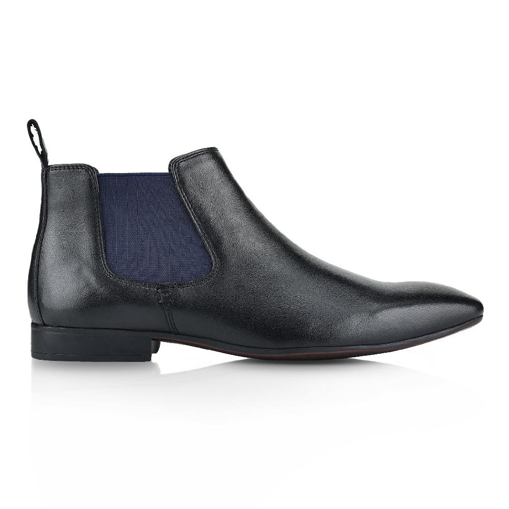 silver street london Leather Chelsea Boots