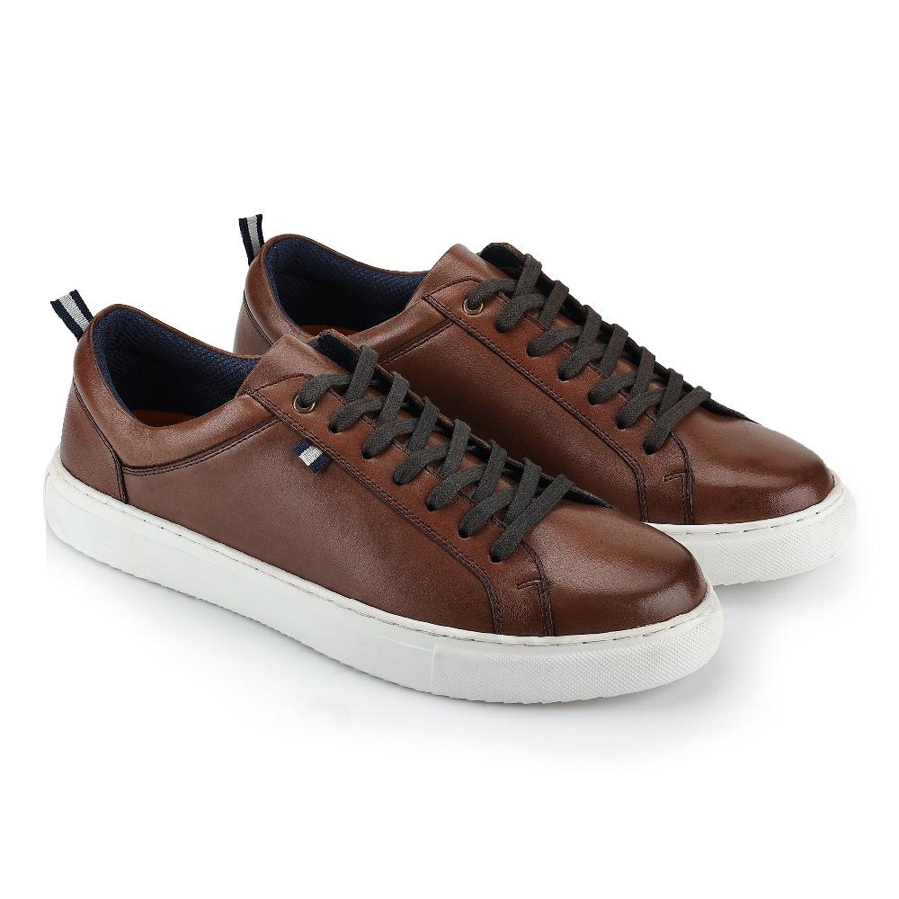 Silver Street London Leather Cup Sole Trainers