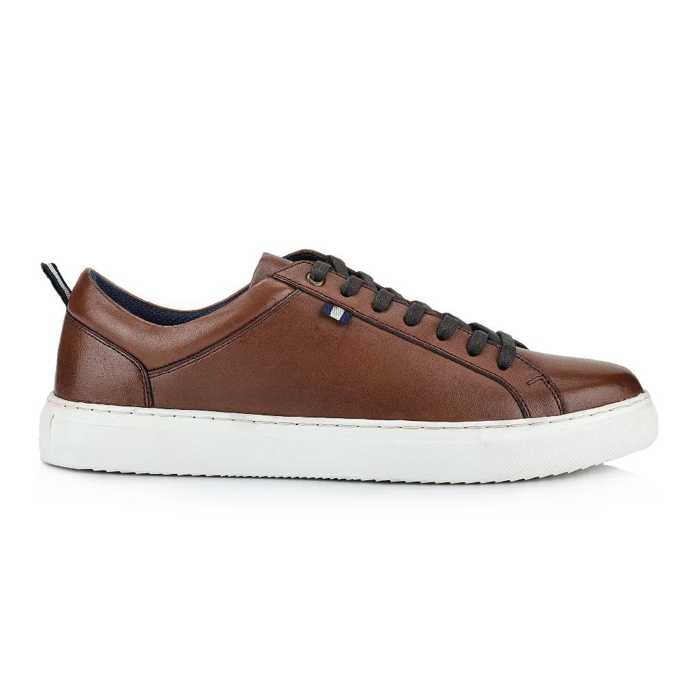 silver street london Leather Cup Sole Trainers