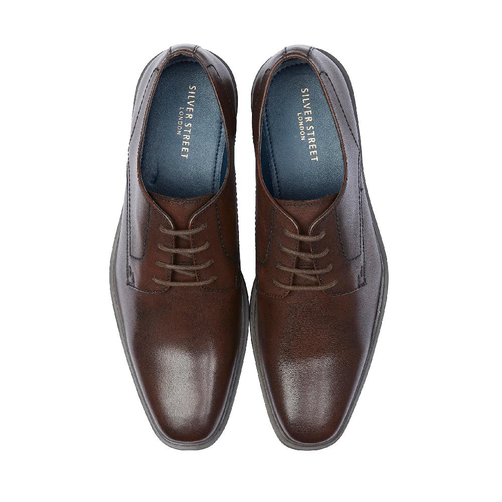 Silver Street London Leather Derby Shoes
