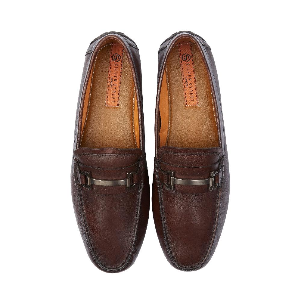 Silver Street London Leather Driving Loafers