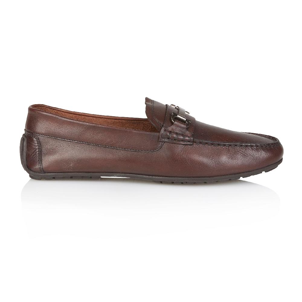 silver street london Leather Driving Loafers