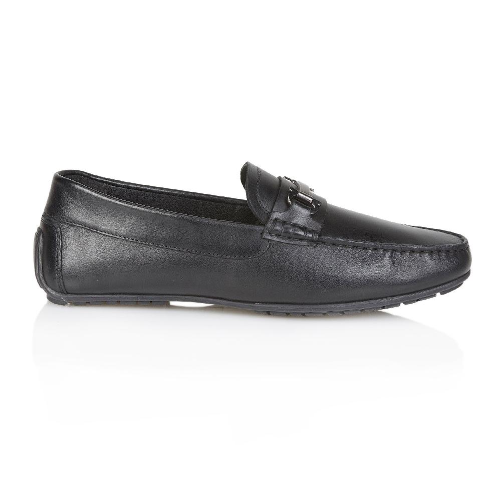 silver street london Leather Driving Loafers