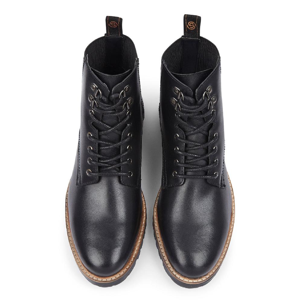 silver Street London Leather Hiker Boots