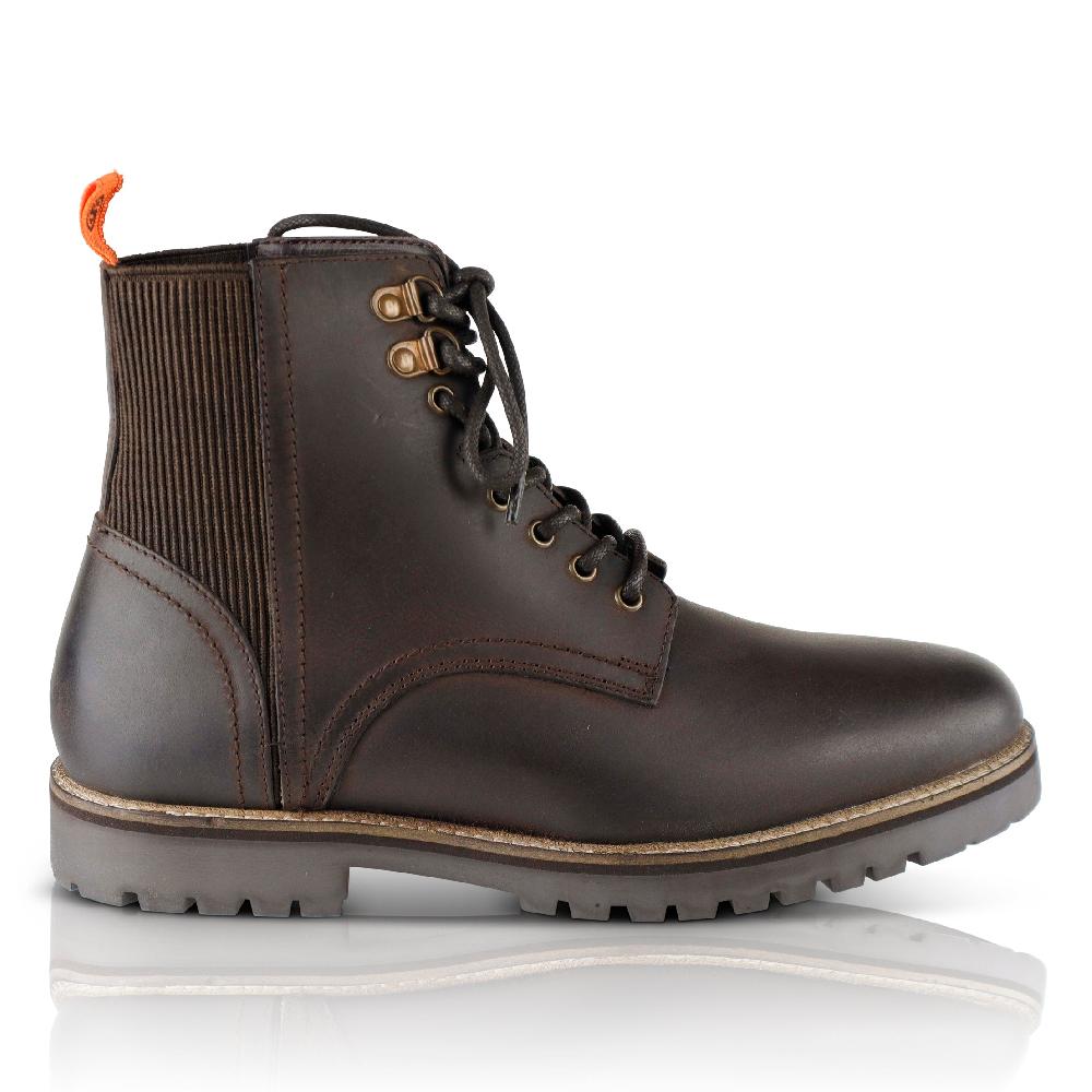 silver street london Leather Hiker Boots