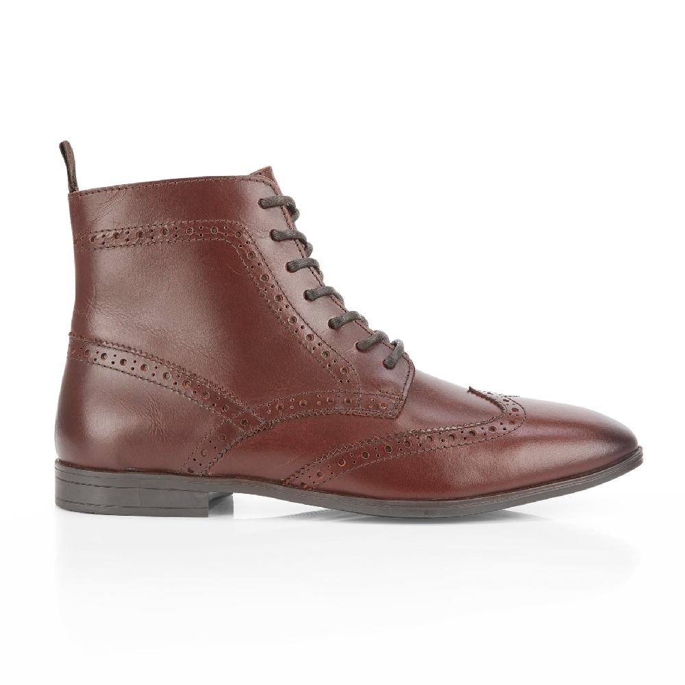 silver street london Leather Lace up Boots