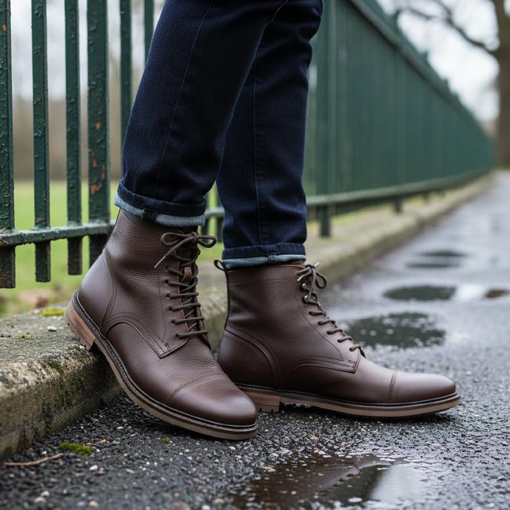 Silver Street London Leather Lace Up Boots