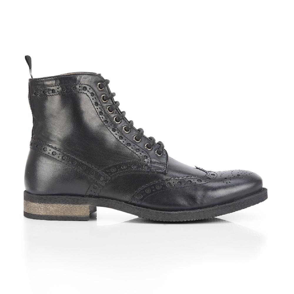 silver street london Leather Lace up Boots