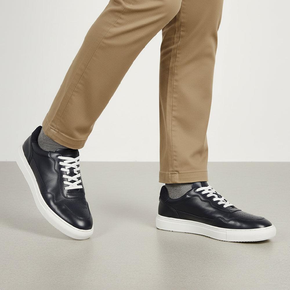 Silver Street London Leather Smart Casual Trainers