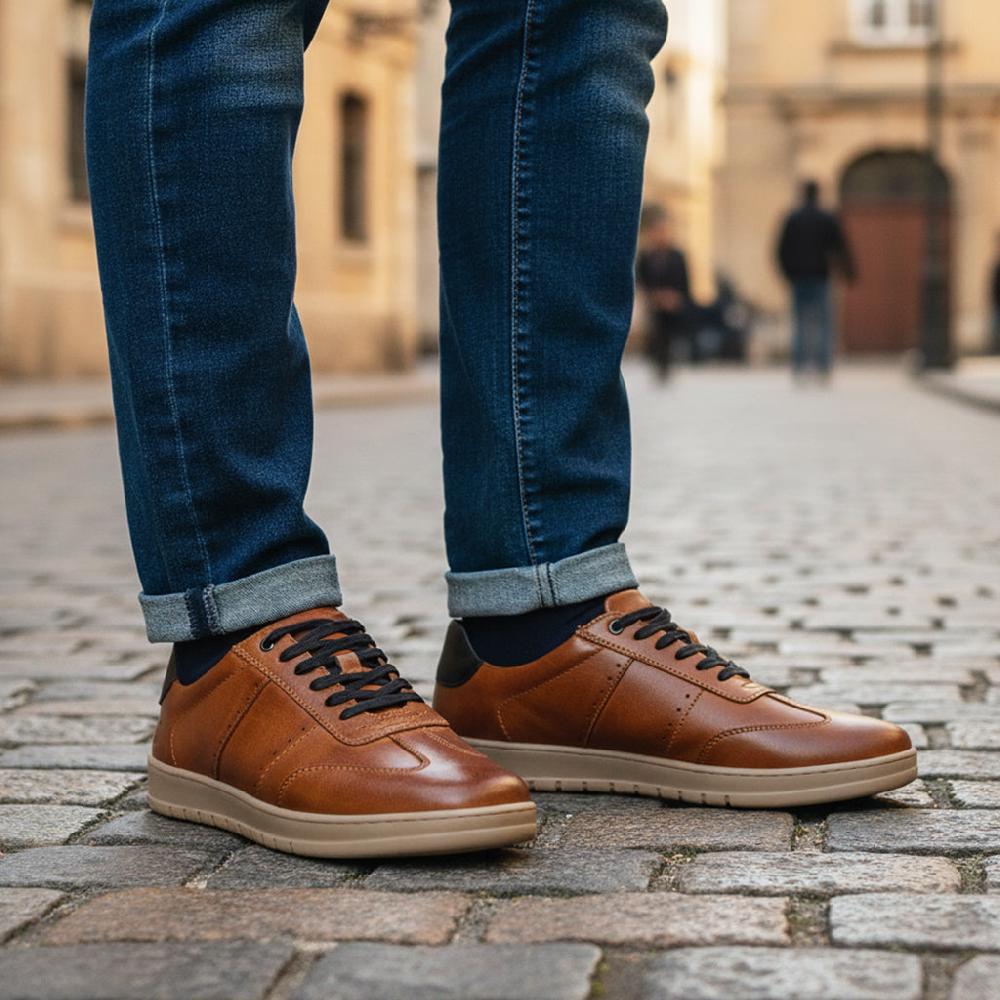 Silver Street London Leather Smart Casual Trainers