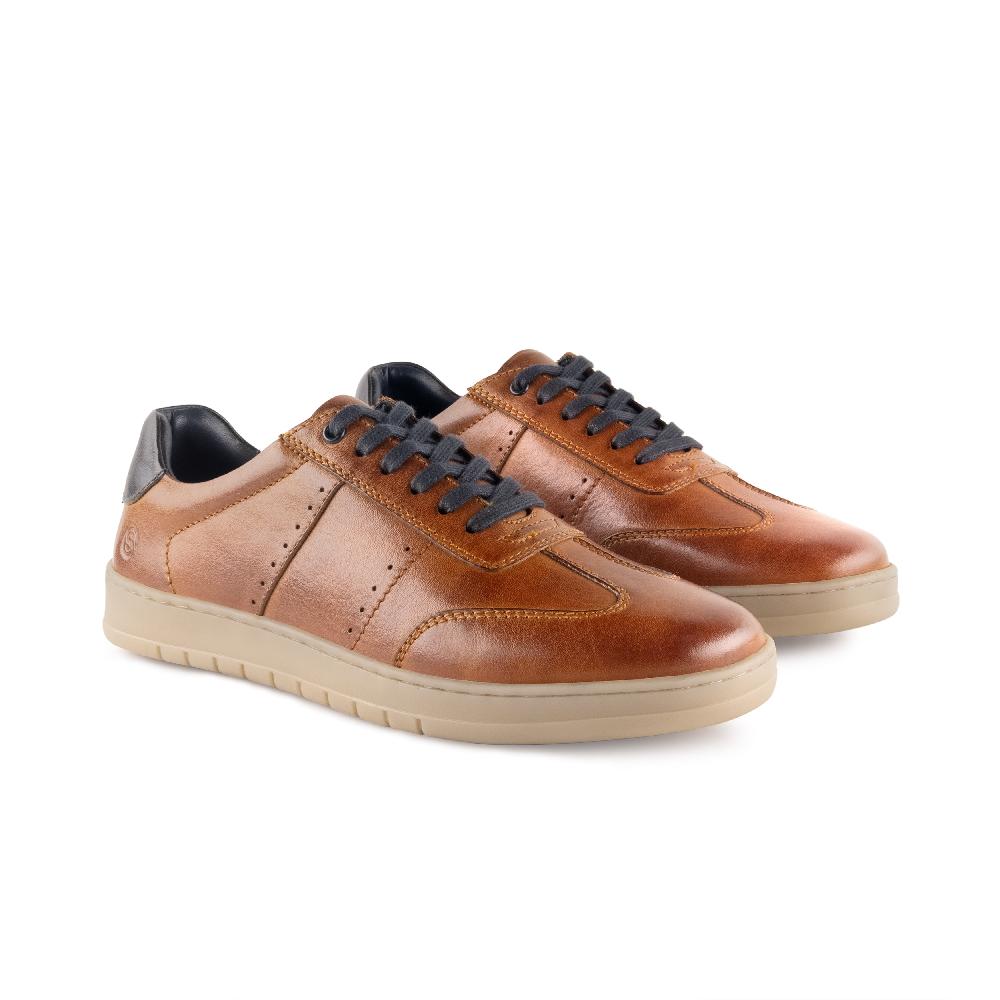 Silver Street London Leather Smart Casual Trainers