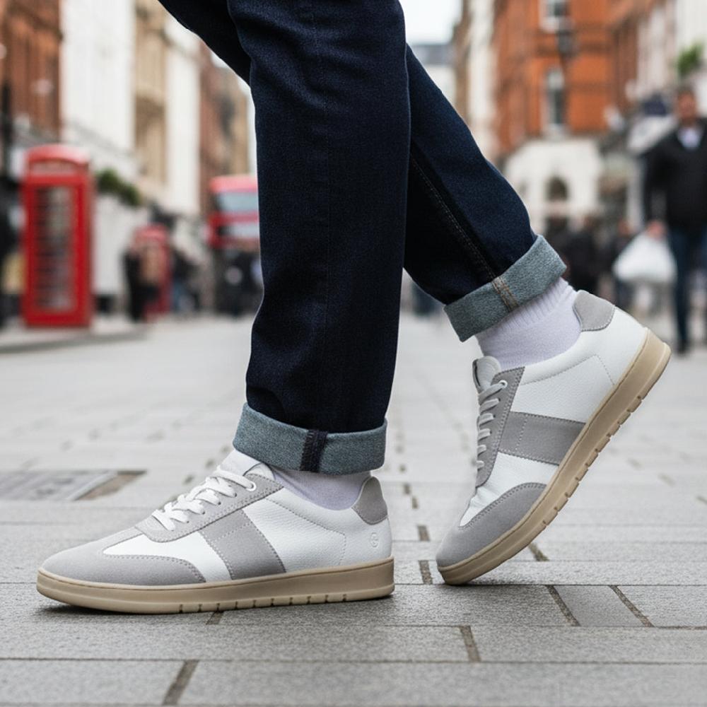 Silver Street London Leather Smart Casual Trainers