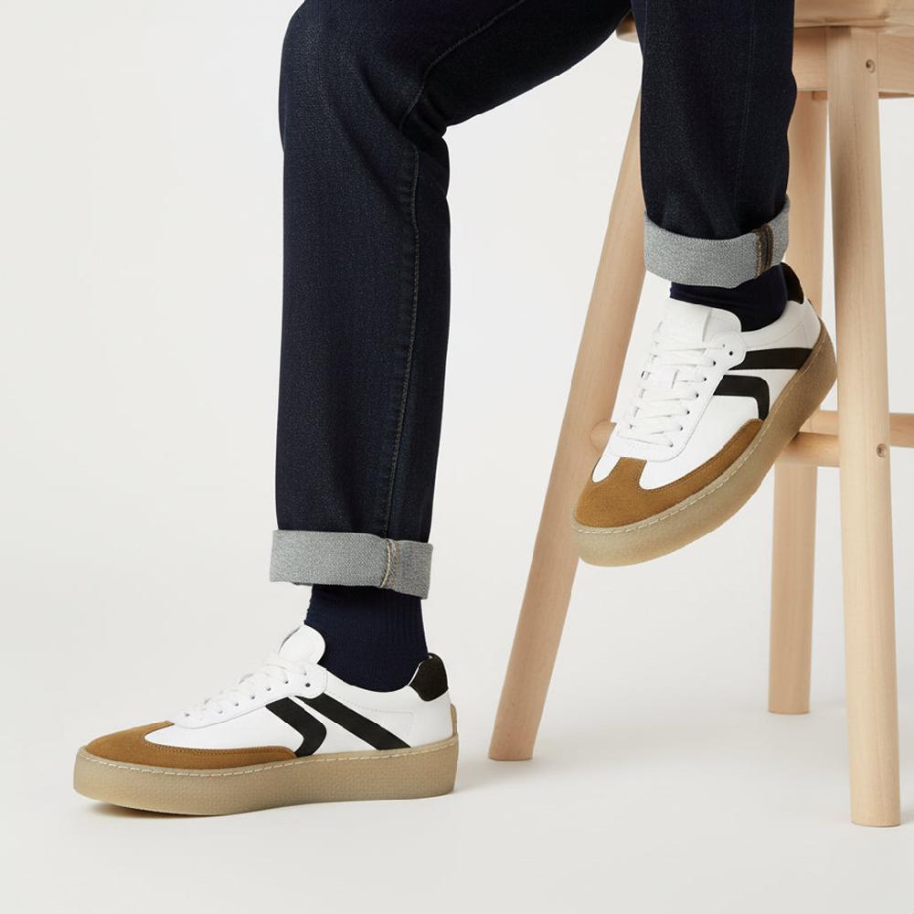 Silver Street London Leather Smart Casual Trainers