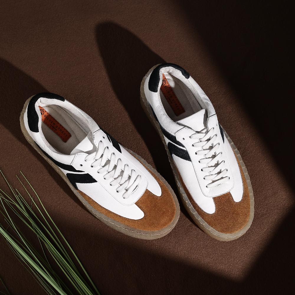 Silver Street London Leather Smart Casual Trainers