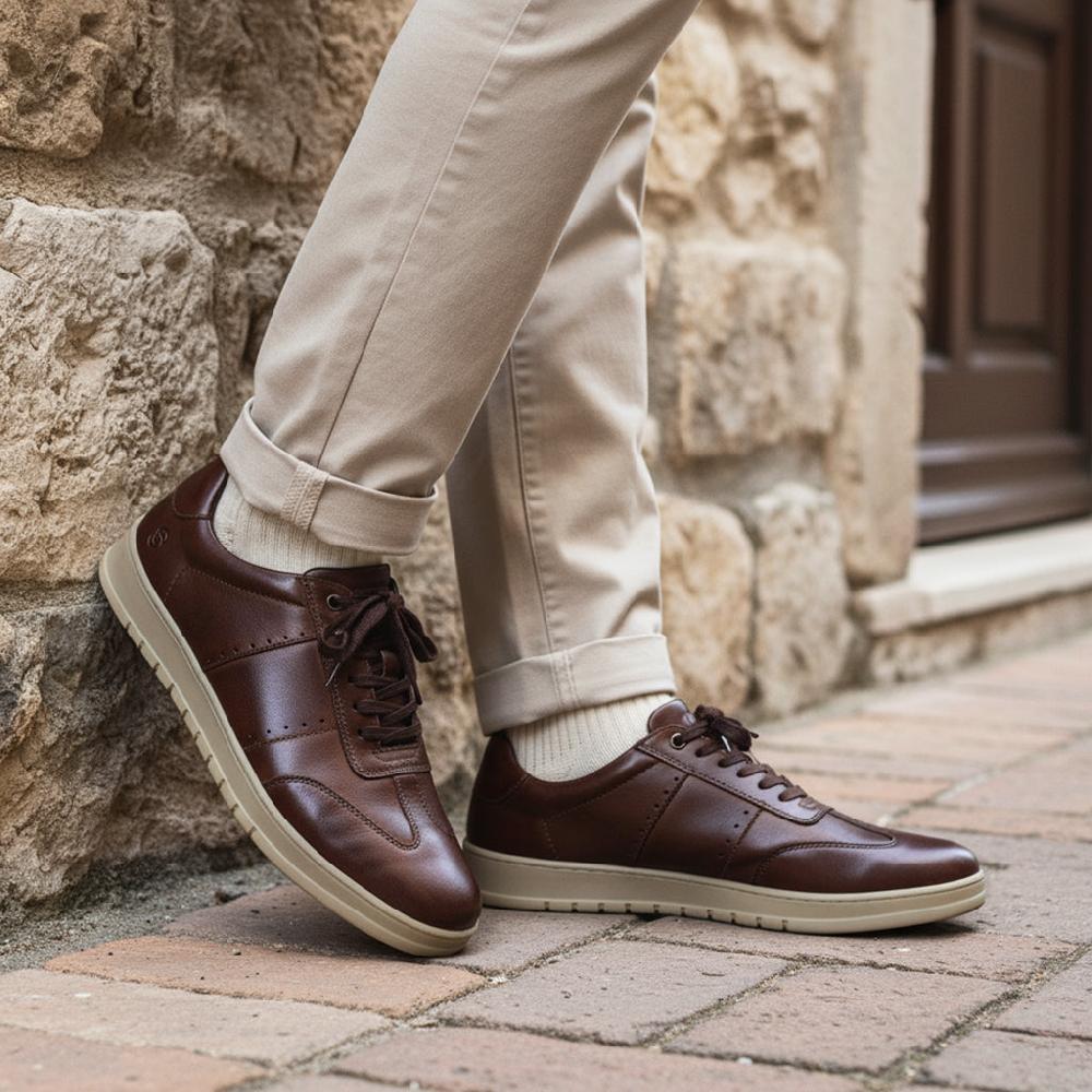 Silver Street London Leather Smart Casual Trainers