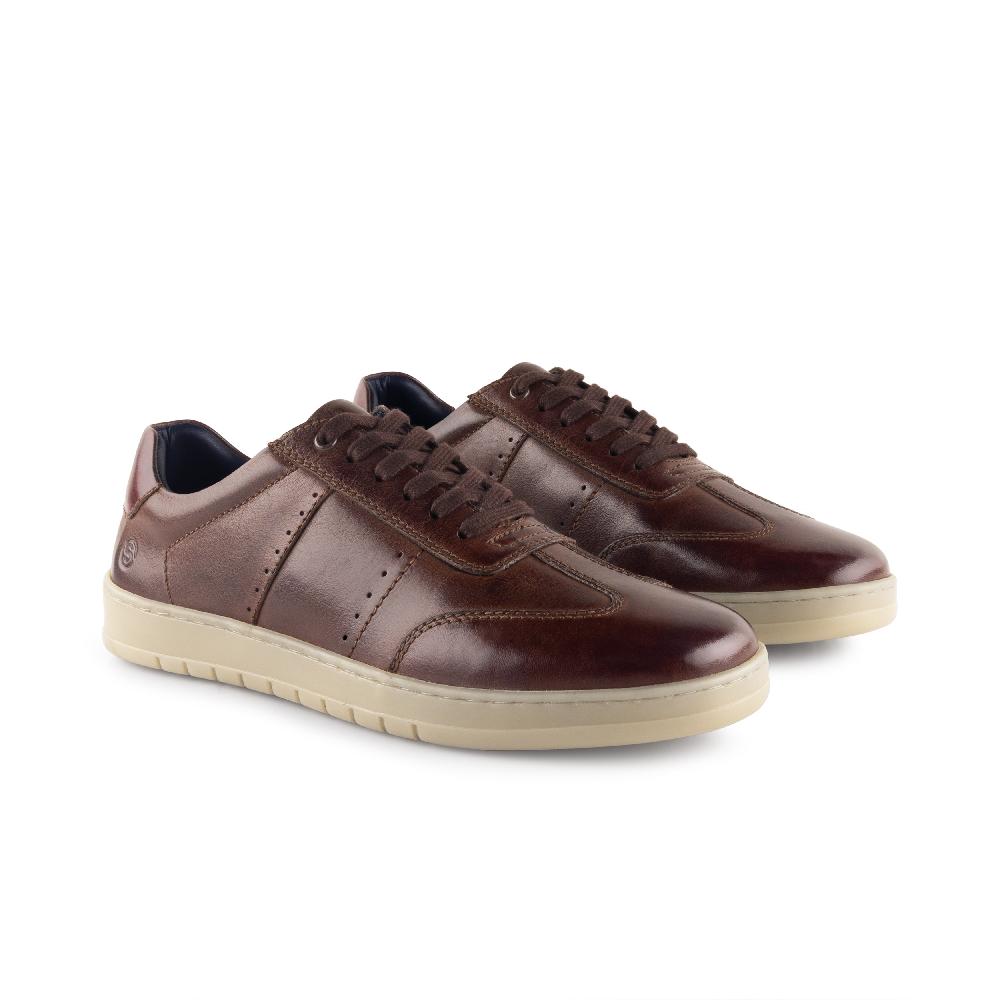 Silver Street London Leather Smart Casual Trainers