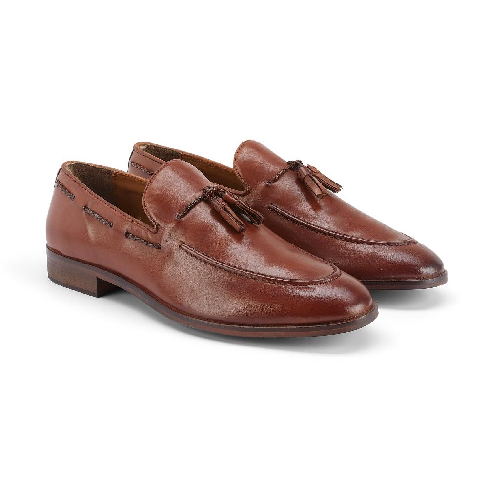 Silver Street London Leather Tassel Loafers