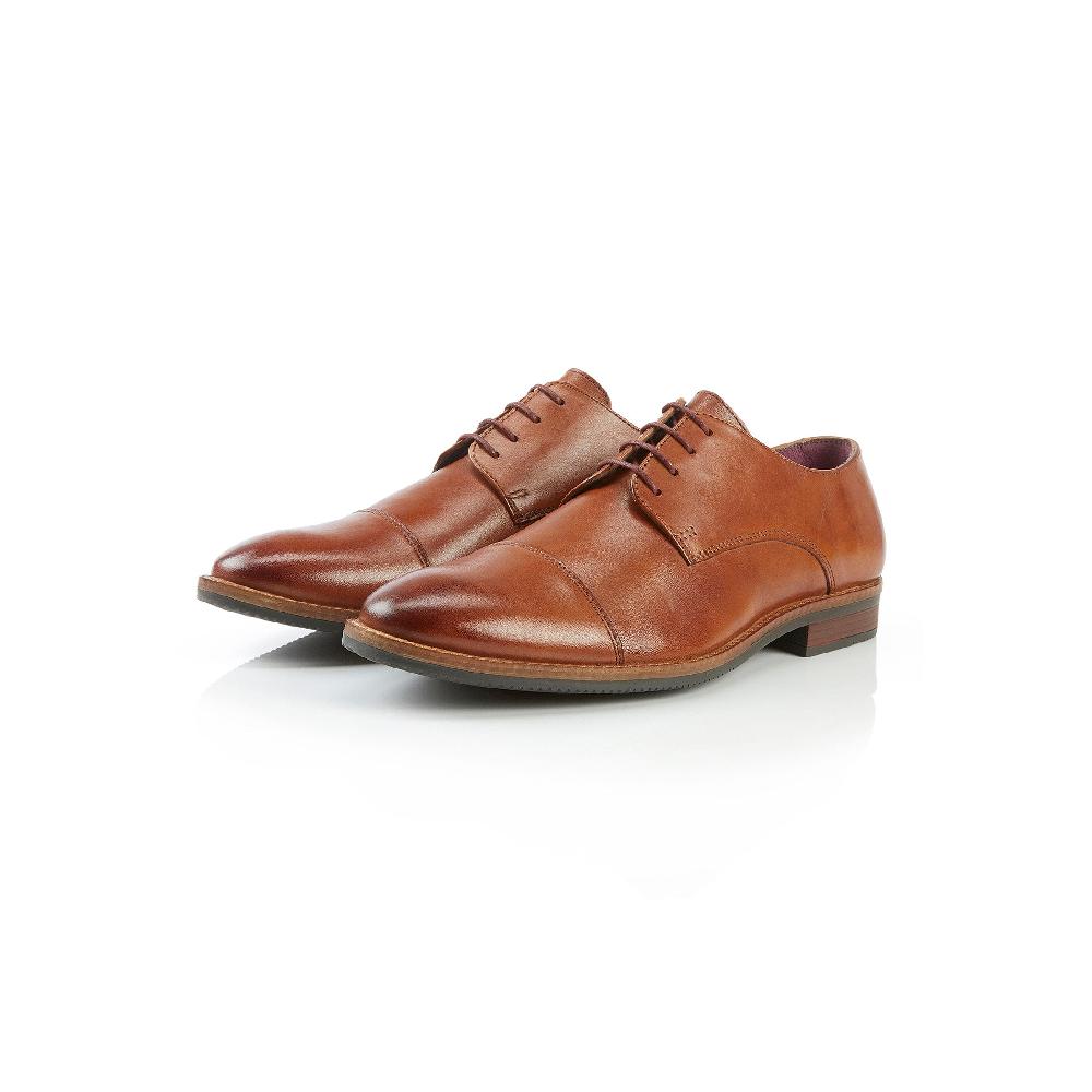 Silver Street London Leather Toe Cap Derby Shoes