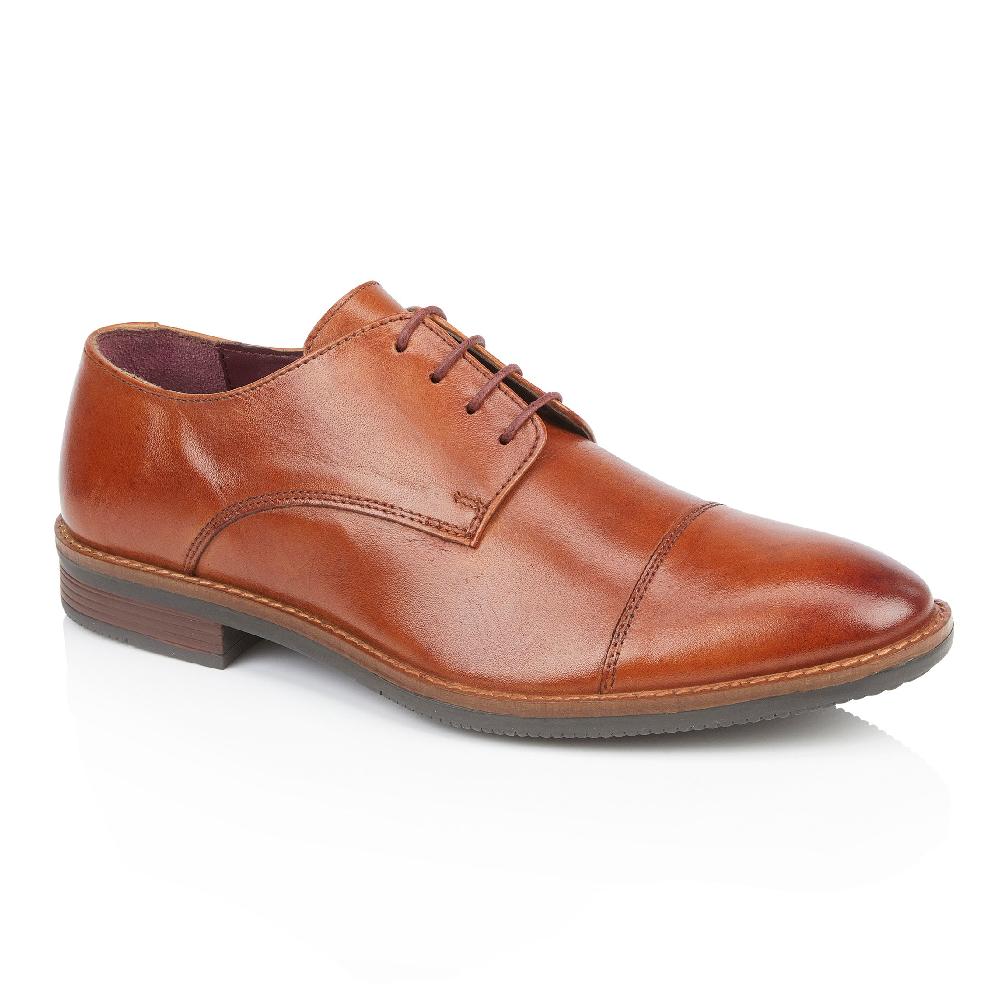 Silver Street London Leather Toe Cap Derby Shoes