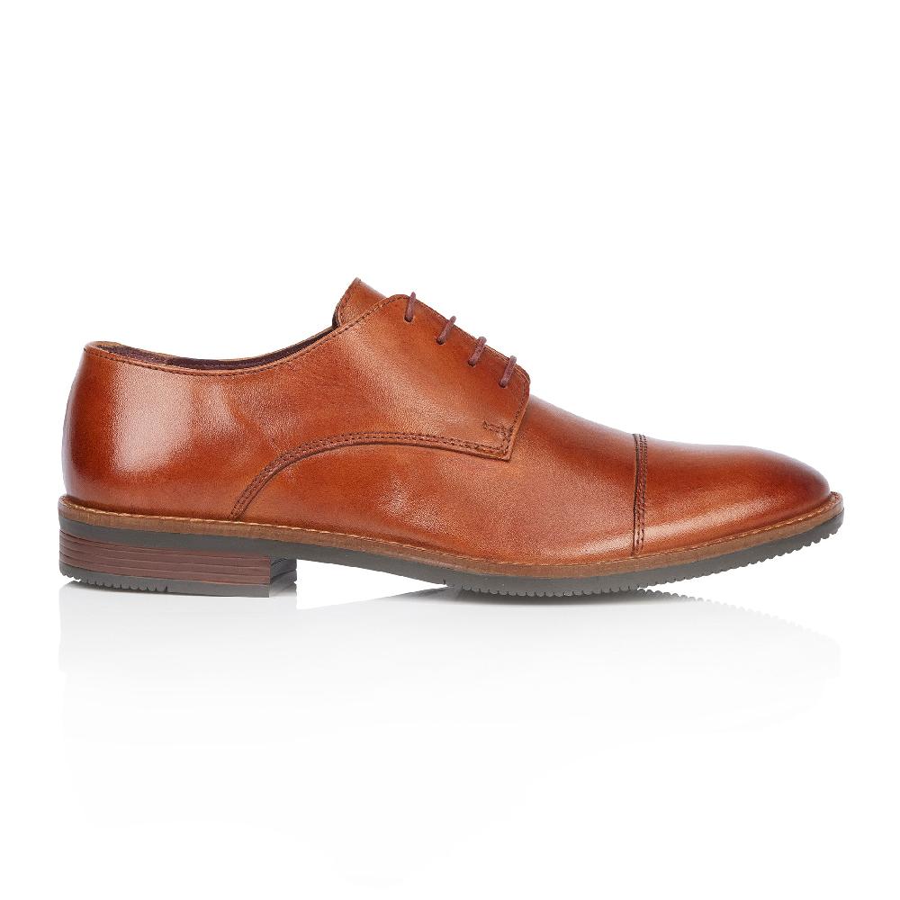 silver street london Leather Toe Cap Derby Shoes