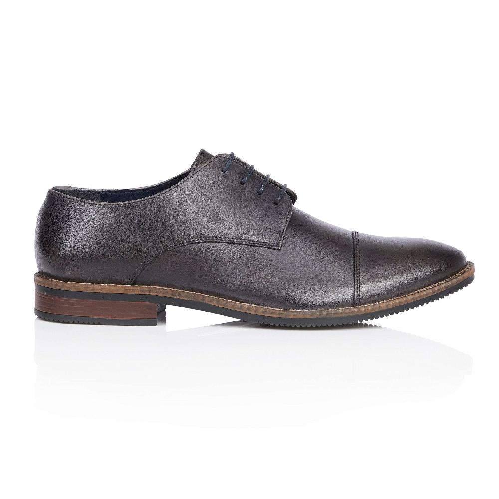 silver street london Leather Toe Cap Derby Shoes