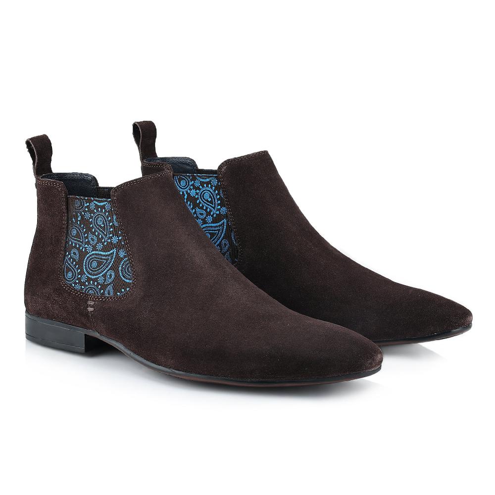 Silver Street London Suede Leather Chelsea Boots