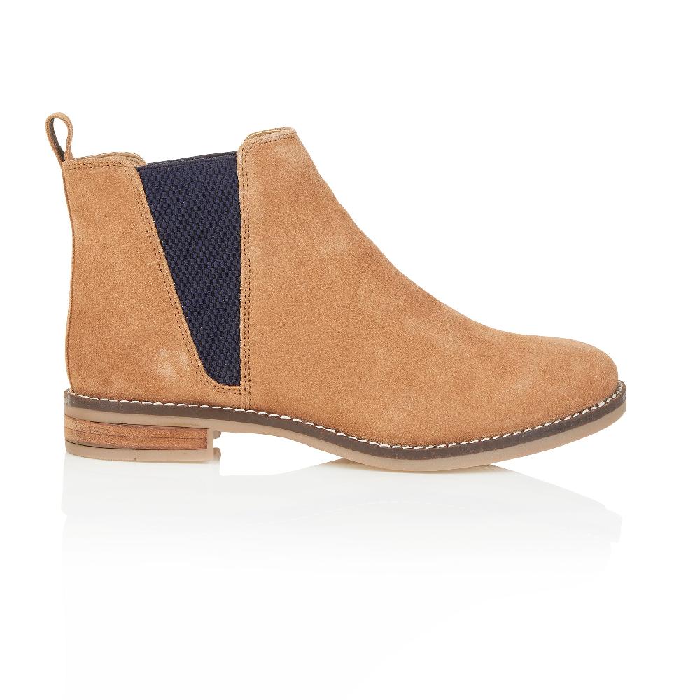 silver street london Suede Leather Chelsea Boots