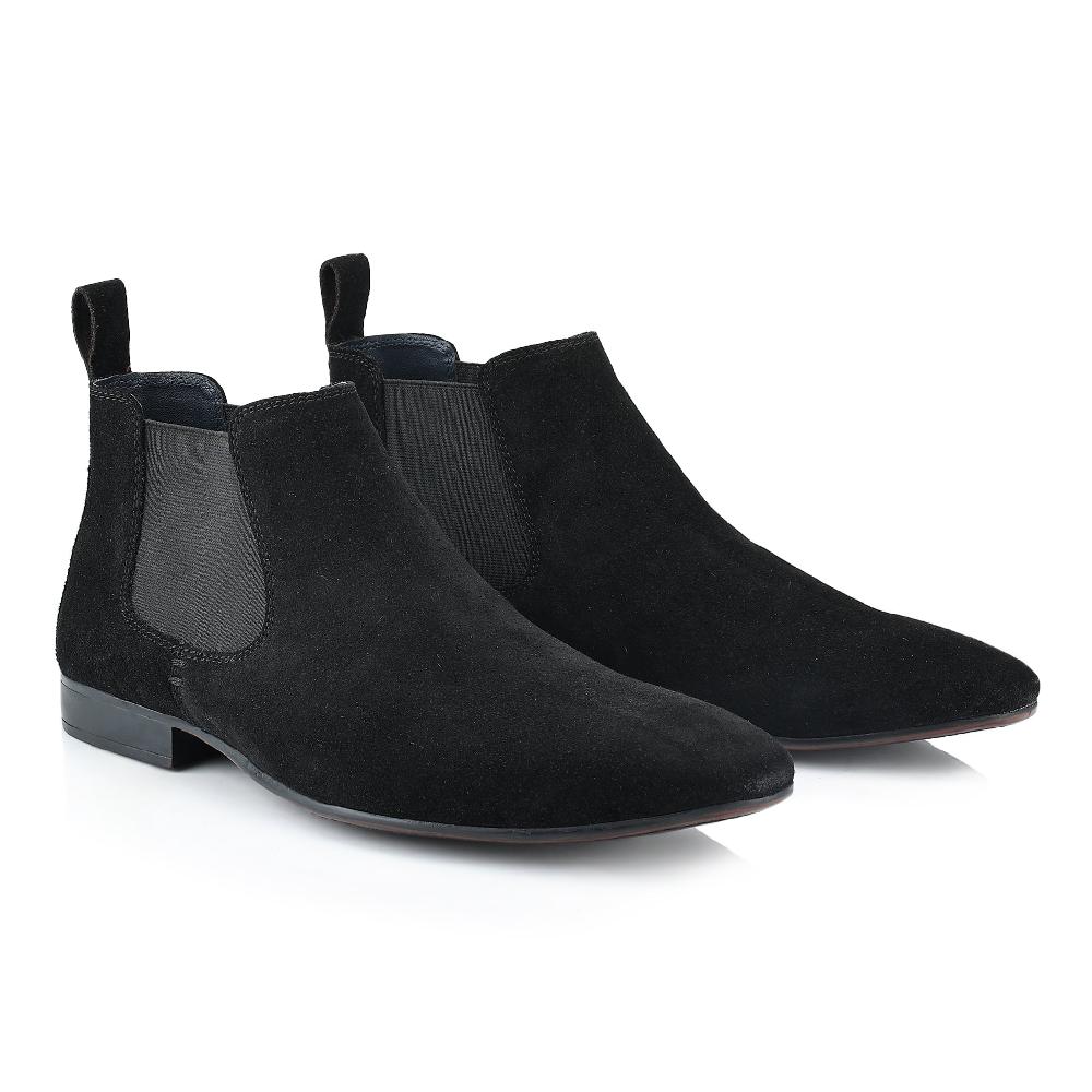 Silver Street London Suede Leather Chelsea Boots