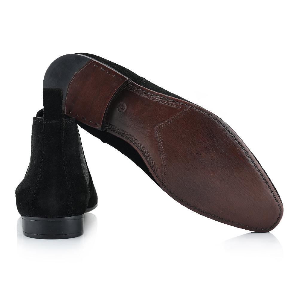 Silver Street London Suede Leather Chelsea Boots