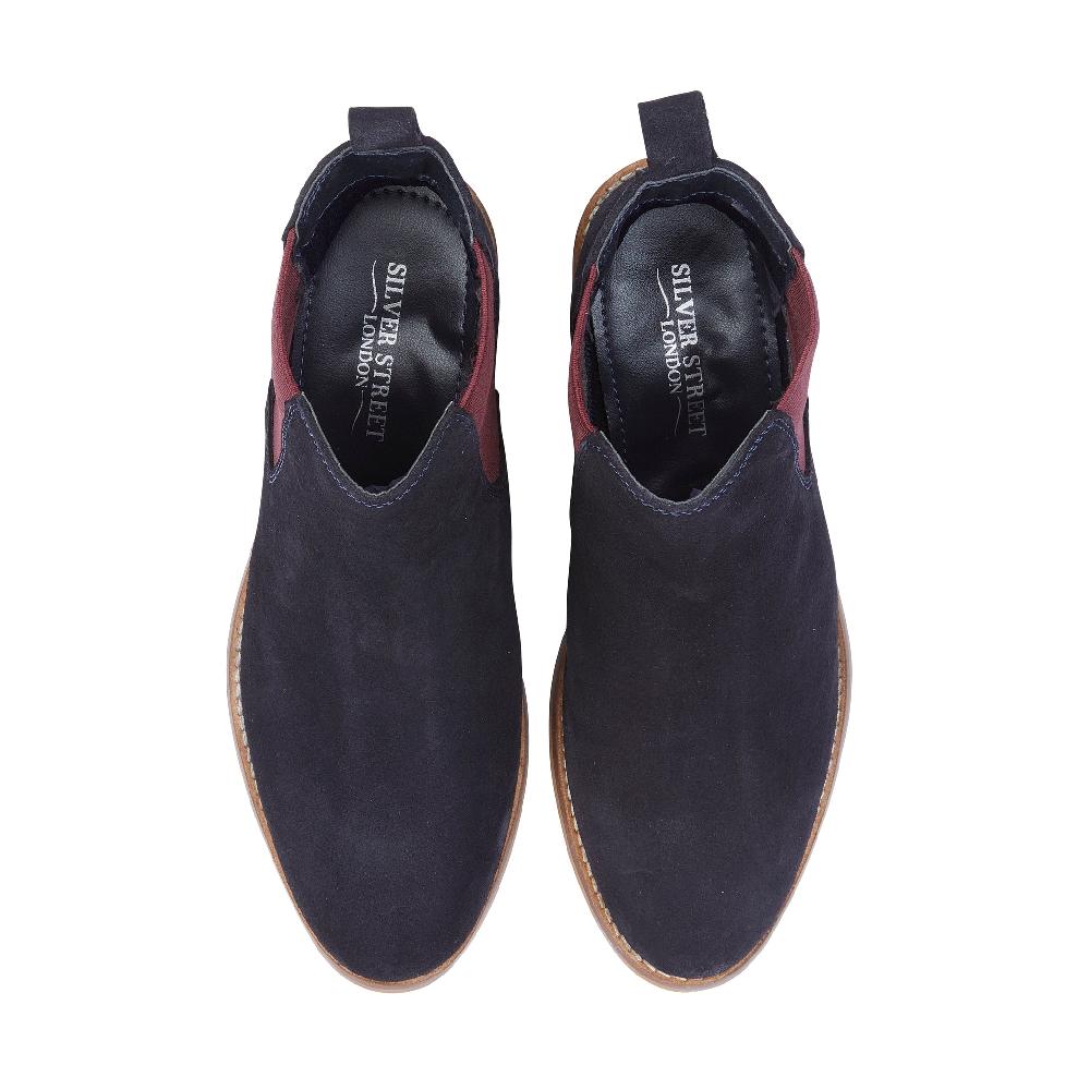 Silver Street London Suede Leather Chelsea Boots