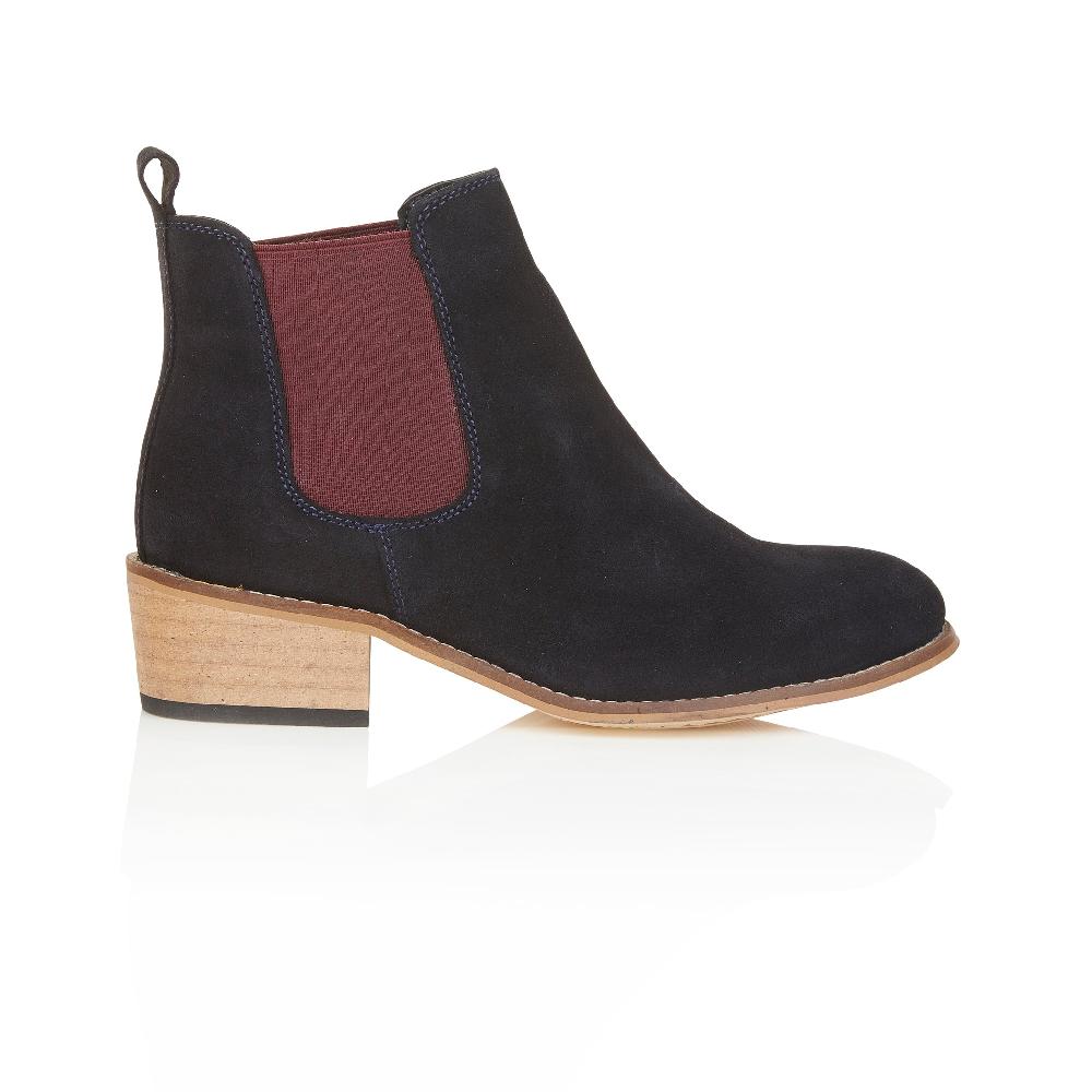 silver street london Suede Leather Chelsea Boots