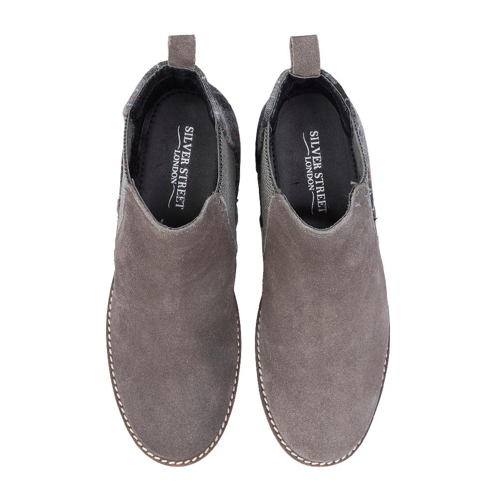 Silver Street London Suede Leather Chelsea Boots