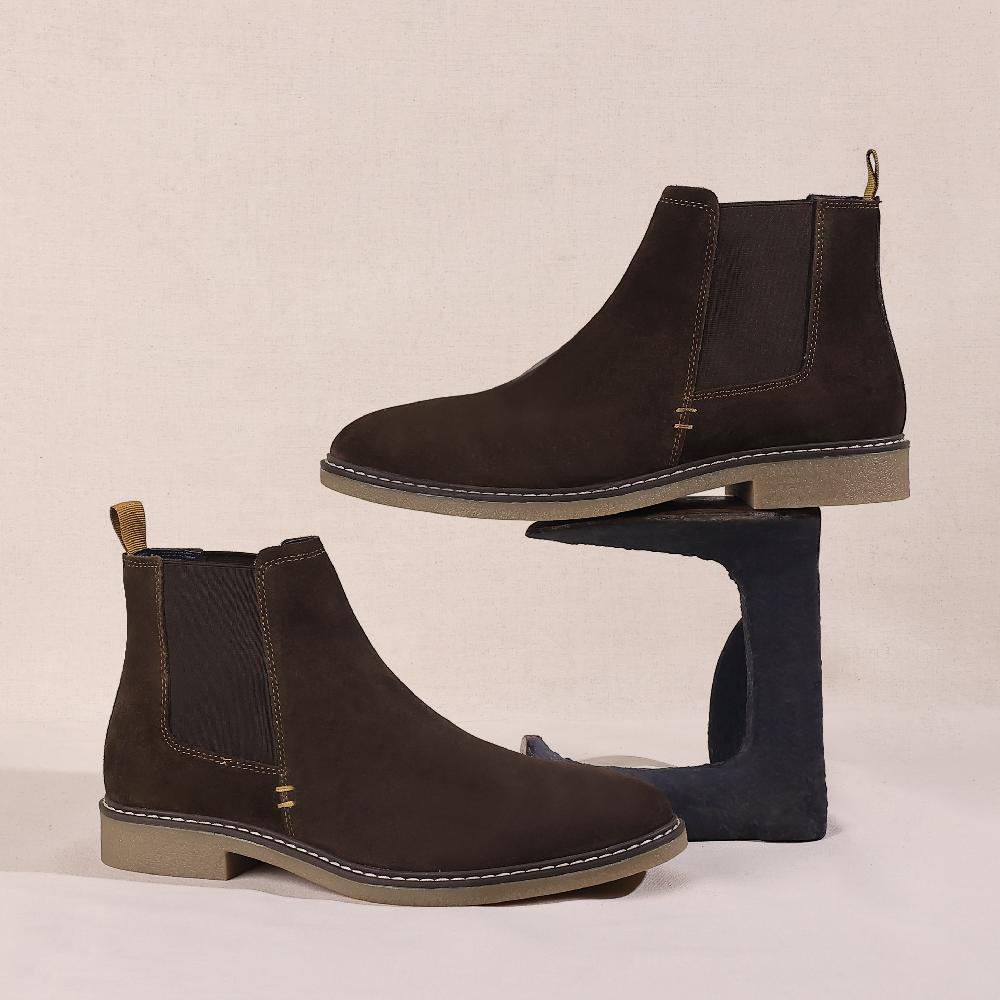 Silver Street London Suede Leather Chelsea Boots