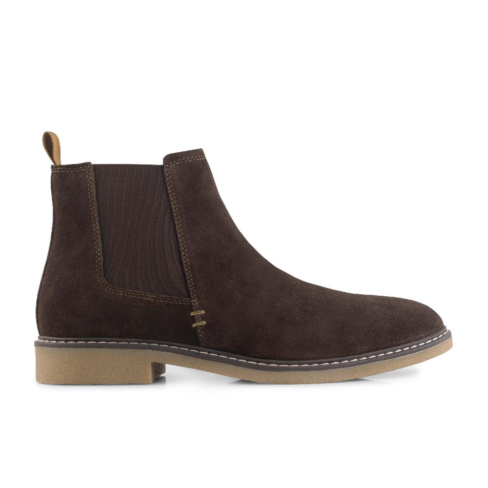 silver street london Suede Leather Chelsea Boots